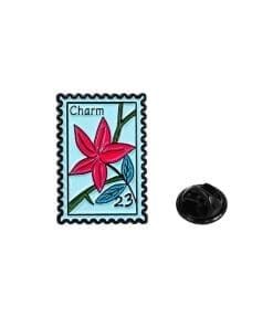 Stamp 'Amaryllis Charm' Enamel Pin
