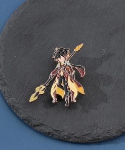 Genshin Impact ‘Geo Polearm Zhongli’ Enamel Pin