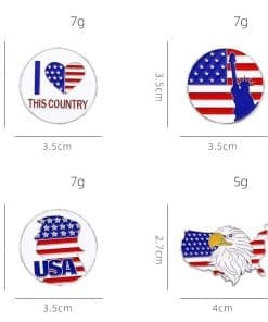 American Independence Day 'US Flag | Trump' Enamel Pin - Image 5