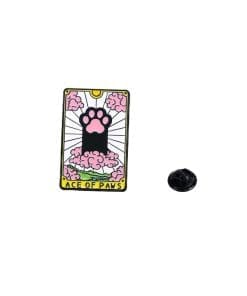 Cat Tarot Card 'Ace of Paws' Enamel Pin