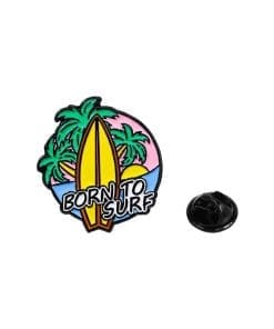 Summer Vacation 'Born To Surf' Enamel Pin