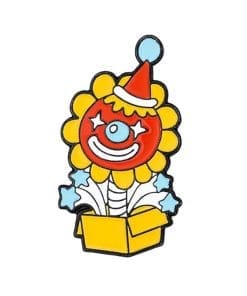 Circus Clown 'Surprise Box' Enamel Pin