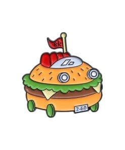 Space Burger Enamel Pin
