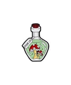 Mushroom Jar 'Drink Up' Enamel Pin