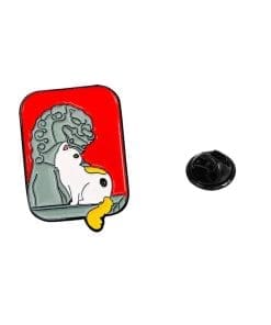 Ancient Chinese Cat 'Love Lion' Enamel Pin