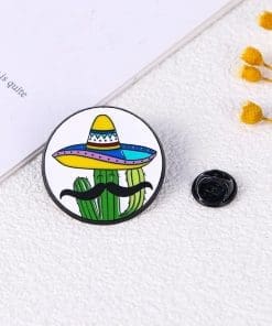 Mexican Cactus 'Señor' Enamel Pin