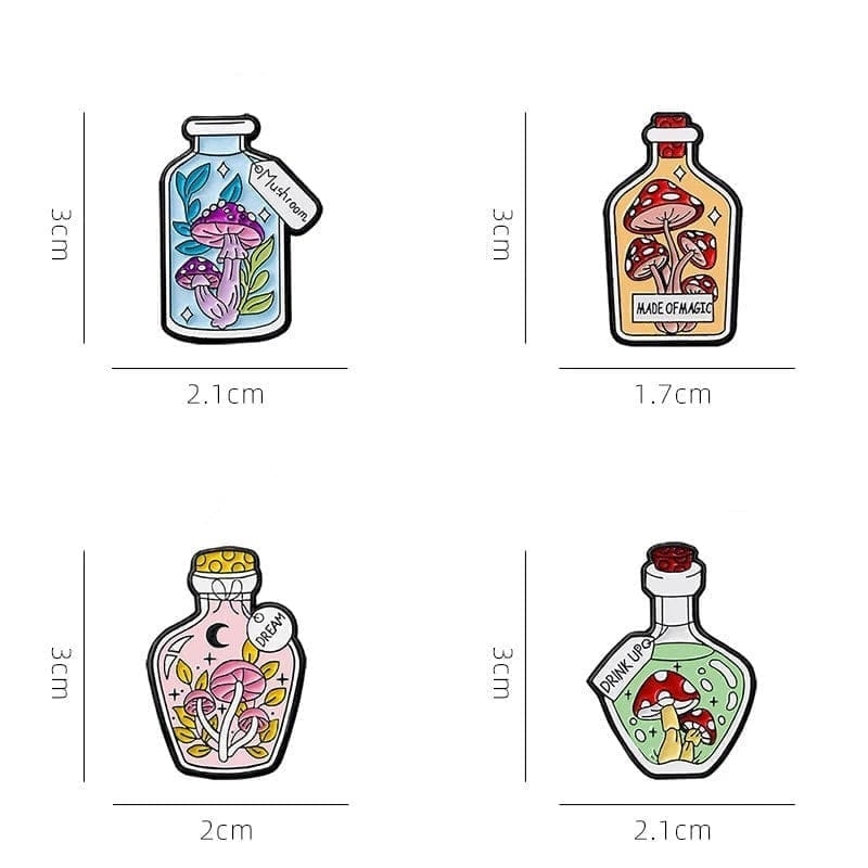 Mushroom Jar 'Purple Fungus' Enamel Pin - Image 5