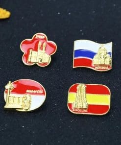 Flag of Russia 'Sretensky Monastery Moscow' Enamel Pin - Image 3