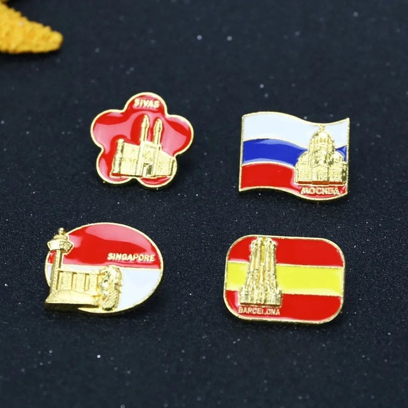 Flag of Spain 'Barcelona' Enamel Pin - Image 3