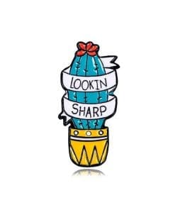 Flowering Cactus 'Echinopsis lageniformis | Lookin Sharp' Enamel Pin