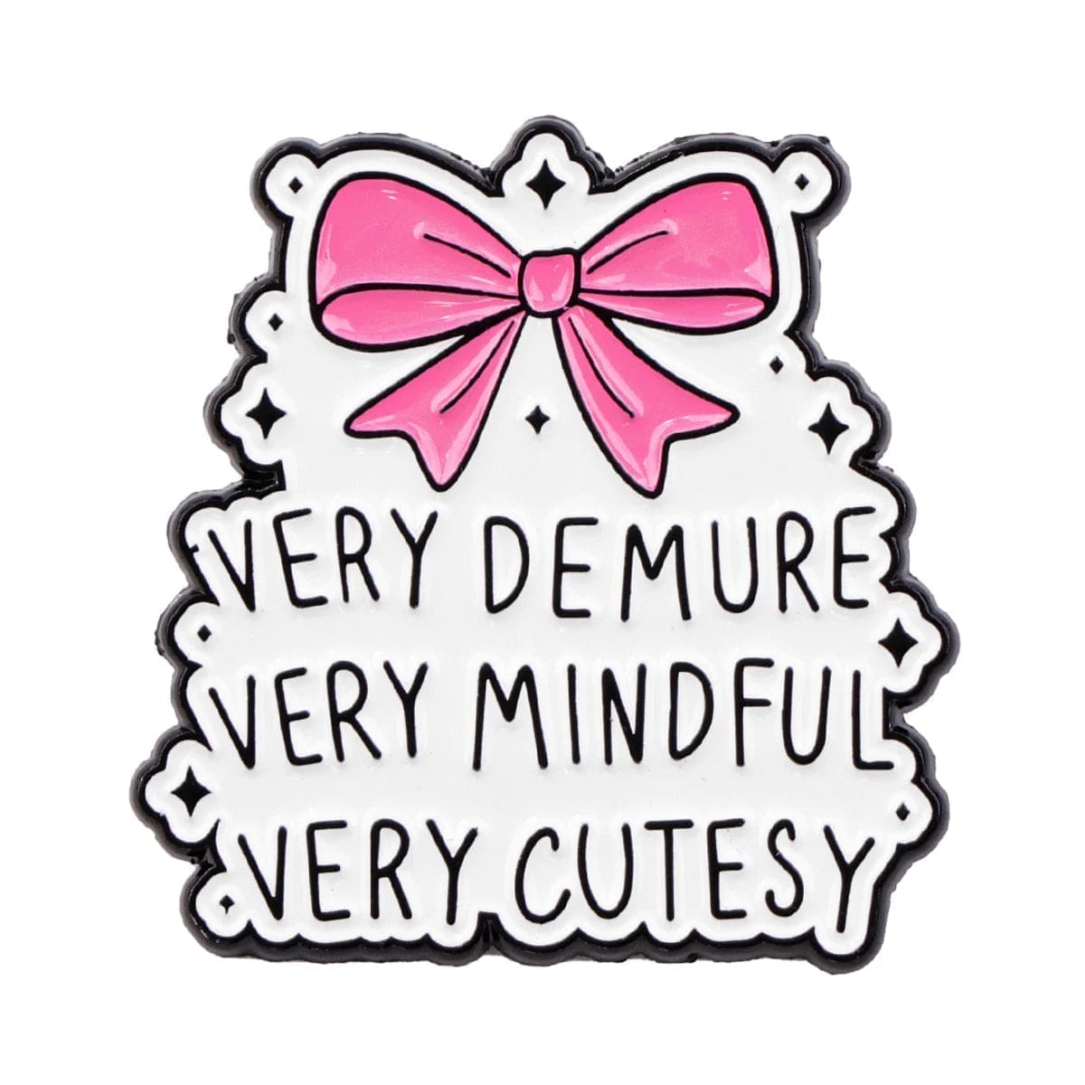 Very Demure Very Mindful Very Cuteness Enamel Pin - Image 5