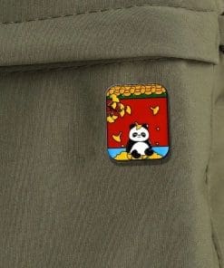 Alternative view of Ancient Chinese 'Panda Forbidden City' Enamel Pin