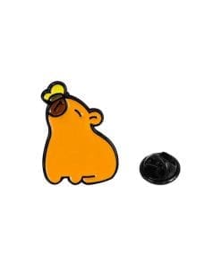 Capybara 'Butterfly Kiss' Enamel Pin