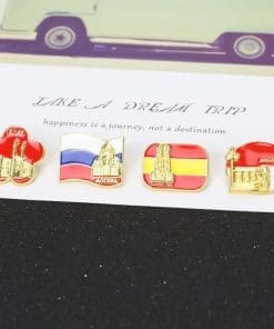 Flag of Russia 'Sretensky Monastery Moscow' Enamel Pin - Image 4