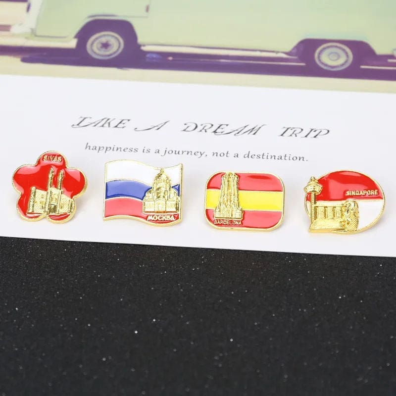 Flag of Spain 'Barcelona' Enamel Pin - Image 4
