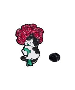 Flower Bouquet 'Kitty Rose' Enamel Pin