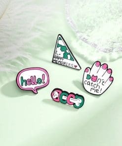 Alternative view of Animal Lover 'Set of 4 Awareness' Enamel Pin