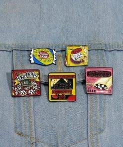 Alternative view of Hot Pockets 'Pepperoni Pizza' Enamel Pin