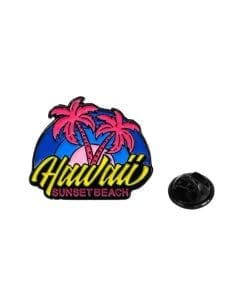 Summer Vacation 'Hawaii Sunset Beach' Enamel Pin