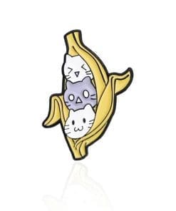 Funny Animal 'Banana Cat' Enamel Pin