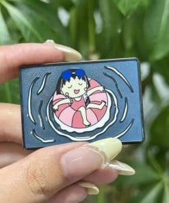 Chibi Maruko Chan 'Momoko | Pink Floater' Enamel Pin