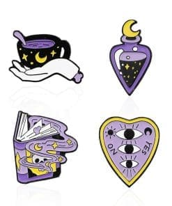 Witchcraft 'Set of 4 Witch Spell' Enamel Pin