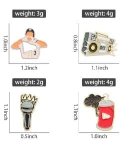Alternative view of Vintage Radio Enamel Pin