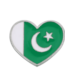 Pakistan Heart Flag Enamel Pin