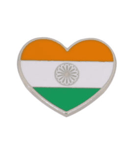 India Heart Flag Enamel Pin