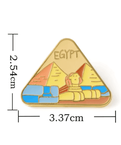 Alternative view of City Landmark 'Egypt' Enamel Pin