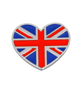 United Kingdom Heart Flag Enamel Pin