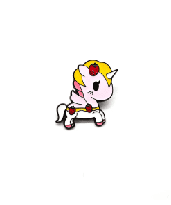Chibi Unicorn 'Sweet Strawberry' Enamel Pin