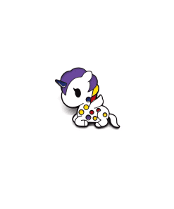 Chibi Unicorn 'Rainbow Spot' Enamel Pin