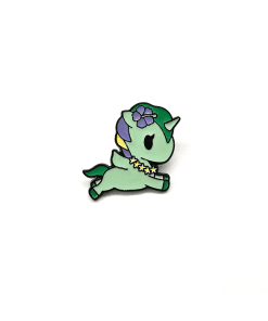 Chibi Unicorn 'Chasing Star' Enamel Pin