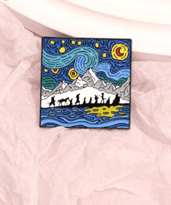 Alternative view of Lord of the Rings 'Fellowship of the Ring Starry Night' Enamel Pin