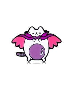 Playful Cat 'Chubby Hero' Enamel Pin