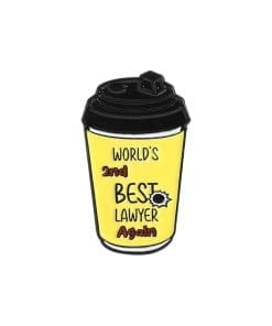 Better Call Saul 'World's 2nd Best Lawyer Again | Coffee Cups' Enamel Pin