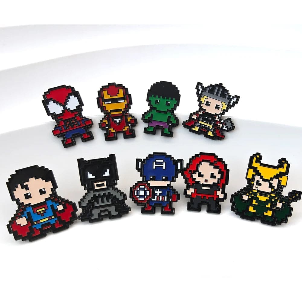 Pixel Chibi 'Batman' Enamel Pin - Image 3