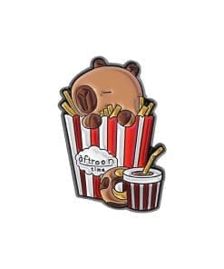 Capybara Foodie 'French Fries Meal' Enamel Pin