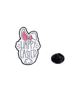 Easter Bunny 'Happy Easter Fluffy Head' Enamel Pin