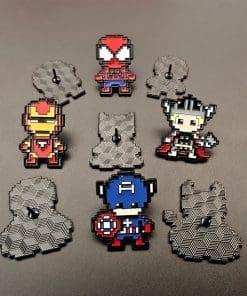 Pixel Chibi 'Batman' Enamel Pin - Image 4