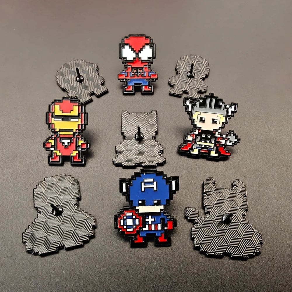 Pixel Chibi 'Batman' Enamel Pin - Image 4