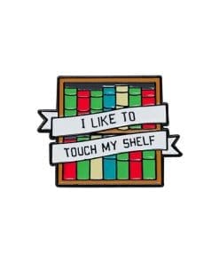 Bookshelf 'I Like To Touch Myself' Enamel Pin
