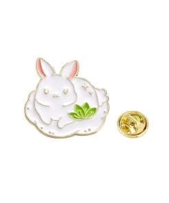 White Rabbit 'Easter Chubby Bunny' Enamel Pin