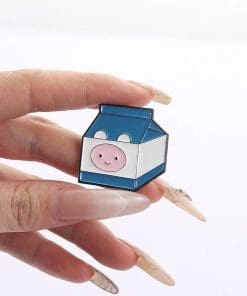 Alternative view of Adventure Time ‘Finn the Milk’ Enamel Pin