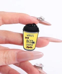 Alternative view of Better Call Saul 'World's 2nd Best Lawyer Again | Coffee Cups' Enamel Pin