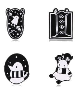 Gothic Penguin 'Set of 4 Interstellar Moment' Enamel Pin