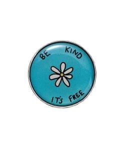 Daisy Flower 'Be Kind It's Free' Enamel Pin