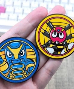 Alternative view of B-Robo Kabutack 'Cobrander | Round Portrait' Enamel Pin
