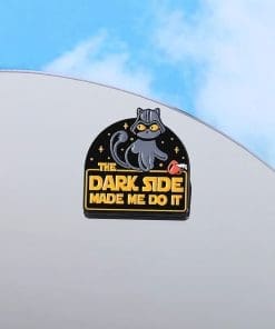 Alternative view of Black Cat 'The Dark Side Made Me Do It' Enamel Pin